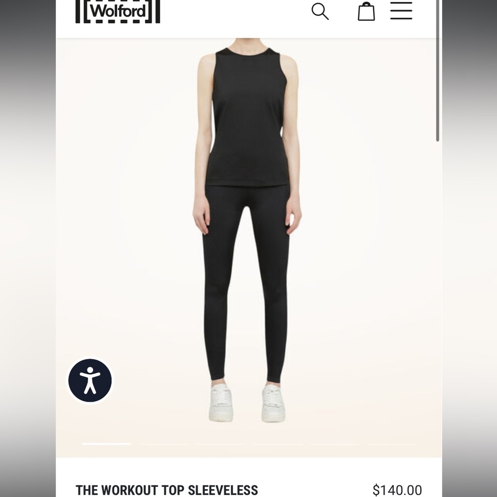 Wolford THE WORKOUT TOP Sleeveless, Small, Brand New!